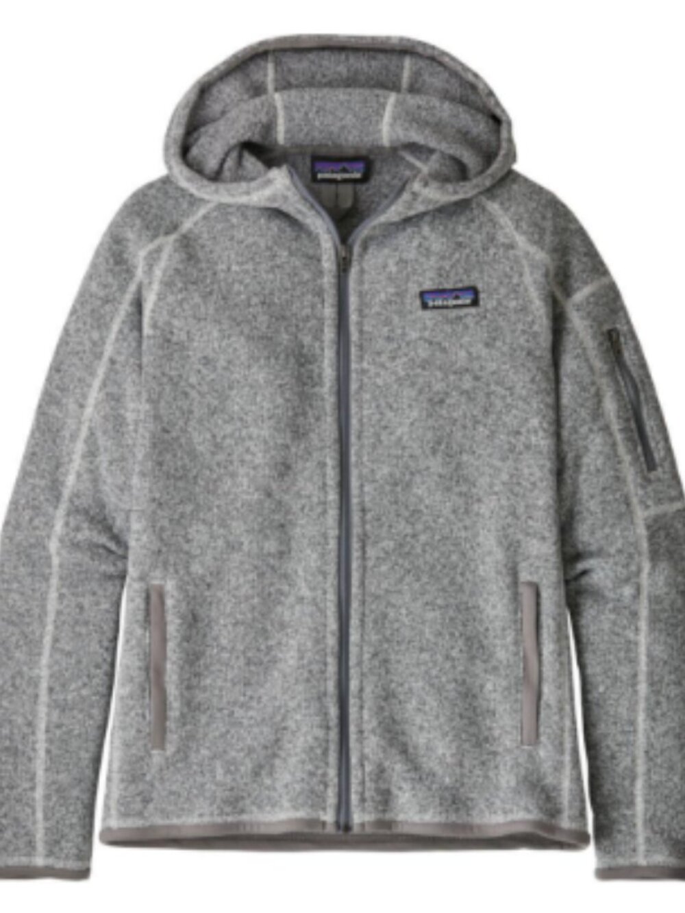 Patagonia Women's Heather Grey Full Zip Better Sweater Hoody